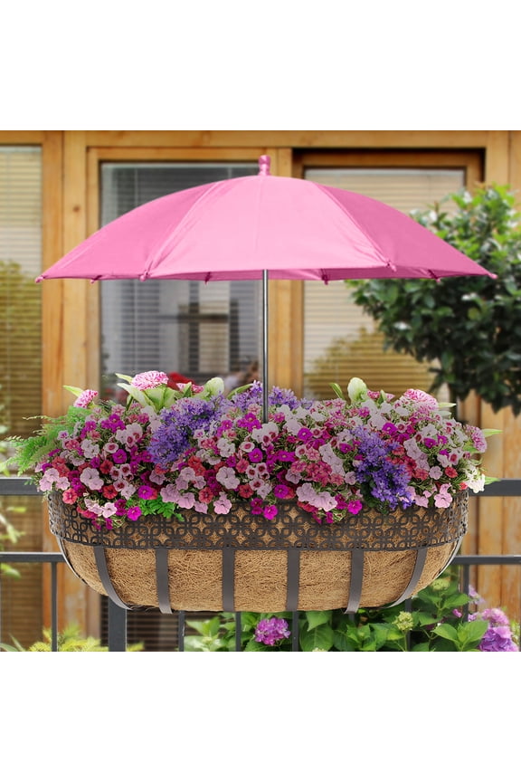Plant Umbrellas for Outdoor Plants, Adjustable Shade Umbrella, Garden Shade Cover, Larger Size Rain Sun Umbrella for Potted Garden Bed Flower Pot 45"X20"