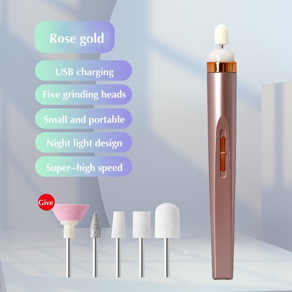 FEOLGEHLY Plastic Electric Nail Sharpener & Nail Trimmer Set with USB Cable and Grinding Heads, Heavy Duty Fingernail & Toe Nail Cutter, Toenail Clippers for Thick Nails for Men Women Adults Seniors