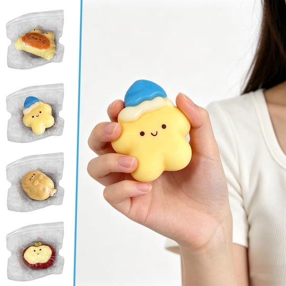 FEOLGEHLY Popular Squishies, Squishies for Kids, Food Squishies, Plastic Material Slow Rising Squishies, Cheap Squishies Under 5 Dollars, Stress Relief Squishies Toys, Cute Squishies (C)