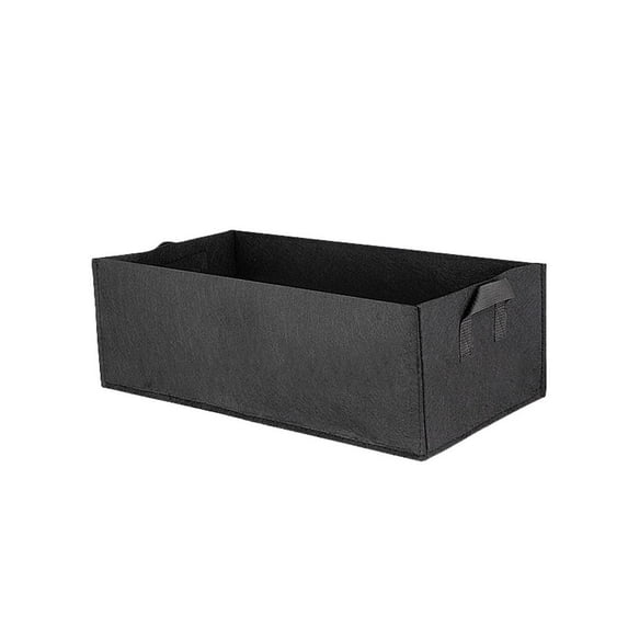 FEOLGEHLY Raised Garden Beds Outdoor planters for outdoor plants, Rectangle Garden Beds Flower Bed with Drainage Holes for Vegetables Fruits Flowers, Black