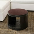thumbnail image 1 of FEOLGEHLY Round Stool Cushion, 10 x 10 Inch Round Seat Pads with Elastic Straps, Anti-Slip Soft Round Pad Chair Seat Cushions for Dining Chairs Kitchen Bar High Stool, Dark Blue, Coffee, 1 of 4