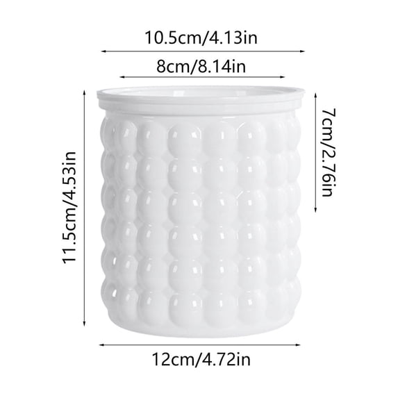 FEOLGEHLY Self Watering Pots for Indoor Plants, Plastic Planters for Outdoor Plants with Saucer Drain Hole Water Reservoir and Fill Lines, for Home Patio Yard or Deck Decor, White
