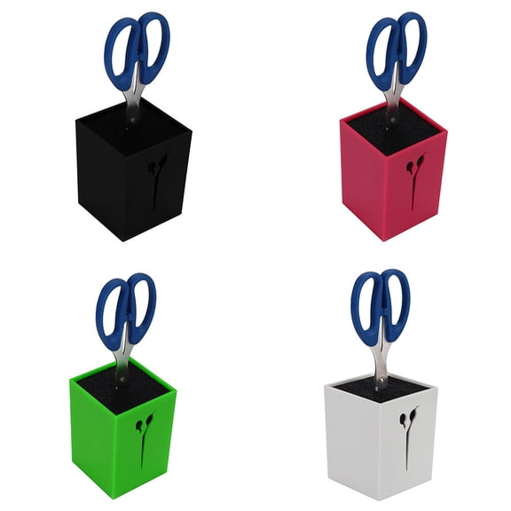 FEOLGEHLY Shear Holder, Salon Scissors Combs Clips Storage Holder Box Hairdressing Organizer Rack for Hair Stylist(Black)