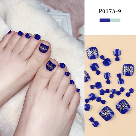 FEOLGEHLY Short Press on Nails Glitter Sequins Short Square Fake Nails Cute Clear Square Nail Tips Reusable Presson Nails for Women Foot Nail Art DIY Manicure Decor