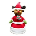 thumbnail image 1 of FEOLGEHLY Singing and Dancing Electric Christmas Elk Hat for Adults Kids, Swing Musical Funny Toy Hat, Plush Velvet Christmas Cap in Traditional Red White Hat for New Year Xmas Party Supplies, 1 of 7