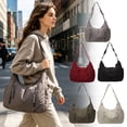 thumbnail image 1 of FEOLGEHLY Sling Bags for Women, Waterproof Nylon Small Crossbody Bags, Large Capacity Crescent Shoulder Bag Lightweight Versatile Tote Bag Adjustable Strap for Office Commute Shopping Travel, 1 of 9
