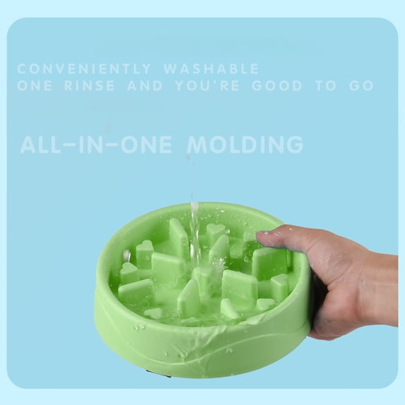 FEOLGEHLY Slow Feed Dog Bowl Pet Bowl, Non Skid Anti-Choking Slow Feeding Food Bowl for Small Dogs and Cat Bowls for Indoor Cats Healthy Eating Pet Feeding Accessories