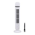 thumbnail image 1 of FEOLGEHLY Small Desktop Fan Tower Fan Quiet Oscillating Bladeless Fan USB Rechargeable Portable Air Conditioners Floor Standing Fan 2 Wind Speed Cooling Fan for Indoor Bedroom Home Office Room,White, 1 of 5