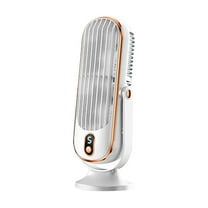 FEOLGEHLY Small Desktop Fan Tower Fan Quiet Oscillating Bladeless Fan USB Rechargeable Portable Air Conditioners Floor Standing Fan 5 Wind Speed Cooling Fan for Indoor Bedroom Home Office Room,White