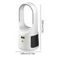 thumbnail image 1 of FEOLGEHLY Small Desktop Fan Tower Fan Quiet Oscillating Bladeless Fan USB Rechargeable Portable Air Conditioners Floor Standing Fan 6 Wind Speed Cooling Fan for Indoor Bedroom Home Office Room,White, 1 of 9