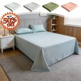 thumbnail image 1 of FEOLGEHLY Small/Twin/Full/Queen/King Sheets 47x91in Microfiber Flat Bed Sheets Only Waterproof Bed Sofa Cover Washable Wrinkle Free Deep Pocket Sheets, Non-slide Breathable Cooling Bed Sheets(Pink), 1 of 5