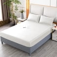 thumbnail image 1 of FEOLGEHLY Small/Twin/Full/Queen Sheets 59x79in Microfiber Bed Fitted Sheets Bed Sheets Only Bed Sofa Cover Washable All Inclusive Wrinkle Free Deep Pocket Sheets Breathable Cooling Bed Sheets(White), 1 of 6