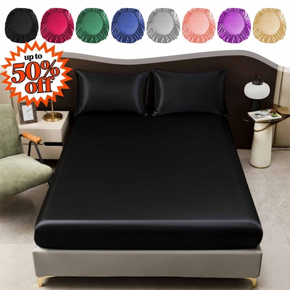 FEOLGEHLY Small/Twin Sheets 39x75in Microfiber Deep Pocket Fitted Sheets Only Sofa Bed Cover Washable Wrinkle Free Sheets Fade Stain Resistant Breathable Cooling Bed Sheets Faux Silk(Purple)