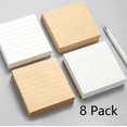 thumbnail image 1 of FEOLGEHLY Sticky Notes 3x3, 8 Pads (80 Sheets/Pad) - Lined Sticky Notes, Semi Transparent Sticky Notes, Pastel Sticky Notes, Self-Stick Note Pads Notes for Office Home, Memo Notes, Journals (C), 1 of 7