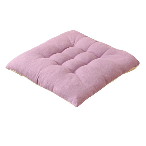 FEOLGEHLY Thickened Soft Office Seat Cushion Chair Pads Patio Outdoor Home Decor Indoor Dining Chairs Cushion Purple Grid 20"x20"