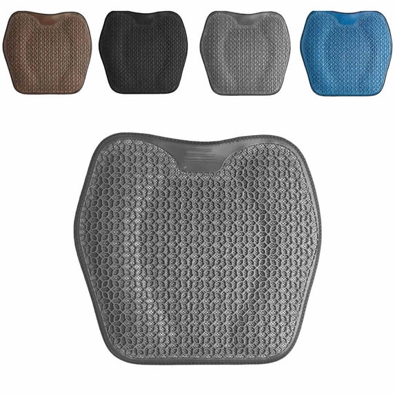 FEOLGEHLY Thin Breathable Car Seat Cushion, Car Seat Protector, Office Chair, Wheelchair, Golf Cart - Non-Slip Car Seat Covers with Gel - Pain Relief, Gray