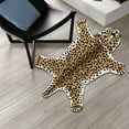 thumbnail image 1 of FEOLGEHLY Tiger Print Area Rug, Cute Cartoon Faux Tiger Plush Non-Slip Fluffy Animal Print Carpet Door Mat for Living Room Bedroom Playmat 16x24in, 1 of 6