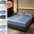 thumbnail image 1 of FEOLGEHLY Twin/Full/Queen/King Sheets 78x71in Microfiber Double Bed Fitted Sheet Bed Sheets Only Bed Sofa Cover Washable All Inclusive Wrinkle Free Deep Pocket Sheets Breathable Cooling Bed Sheets, 1 of 7