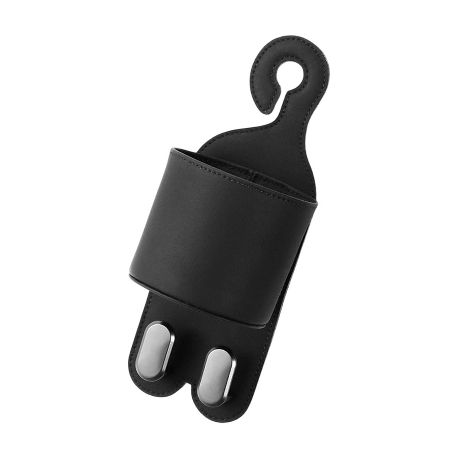 FEOLGEHLY Universal Car Accessories Kit, 4-in-1 Car Seat Hook, Back Seat Organizer with Cup Holder and Storage Box, Durable and Easy Installation, Black