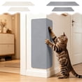 thumbnail image 1 of FEOLGEHLY Wall Mounted Cat Scratching Post, Vertical Cat Scratcher, No Debris Non-Woven Fabric Cat Scratching Board, Adhesive Cat Scratch, Furniture Protector, Abrasion Proof (White M), 1 of 7