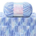 thumbnail image 1 of FEOLGEHLY Wool Balls Tie Dye Combed Milk Cotton Yarn Ball, 426FT Soft Cotton Yarn Skeins Bulk for Crochet Thread & Chunky Hand Knitting, DIY Crafts for Blanket, Hat, Scarf, Sweater, 1 of 7
