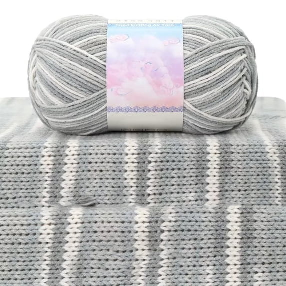 FEOLGEHLY Wool Balls Tie Dye Combed Milk Cotton Yarn Ball, 426FT Soft Cotton Yarn Skeins Bulk for Crochet Thread & Chunky Hand Knitting, DIY Crafts for Blanket, Hat, Scarf, Sweater