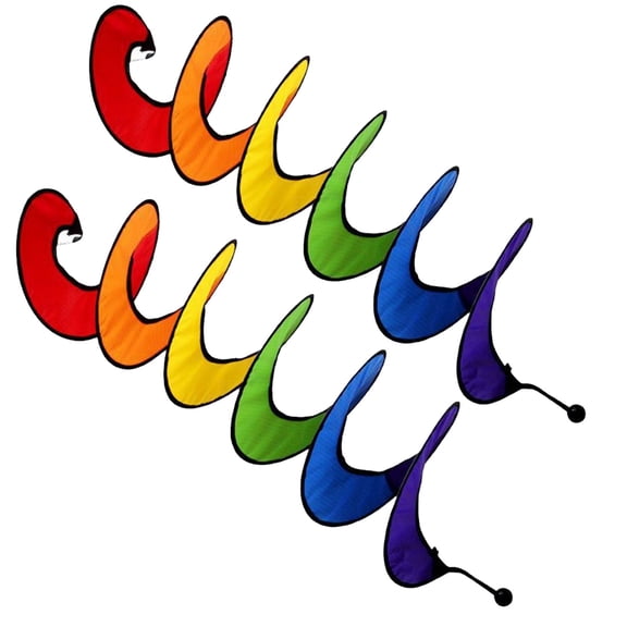 FEOLGEHLY Yard Garden Wind Spinner, Wind Spinner Balloon Tail, Yard Garden Rainbow Spinners Colorful Hanging Wind Sculptures for Outdoor Indoor Wind Twister Decoration Hot-air Balloon