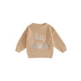 thumbnail image 1 of FEORJGP Kids Girls Knitwear Sweater 1T-5T Toddler Baby Long Sleeve Knitted Pullover T-Shirts Casual Colorful Letter Embroidery Jumpers Fashion Cozy Wa Girl Loose Soft Clothes for Spring Fall, 1 of 7