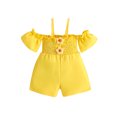 FEORJGP Kids Little Girl Onepiece Jumpsuit 6M 12M 18M 2T 3T 4T Toddler