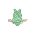 thumbnail image 1 of FEORJGP Kids Little Girl's One-piece Swimsuits 1T-6T Toddler Baby Sleeveless Jumpsuits Floral Round Neck Swimwear 3D Bow Rompers Toddler Fashion Cute Bathing Suit Beachwear for Summer Vacation, 1 of 6
