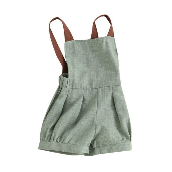 FEORJGP Toddler Baby Boys Basic Overalls 3M 6M 9M 1T 2T Infant Summer Sleeveless Jumpsuit Patchwork Straps Shortall Little Boy Cute Backless Romper Cargo Shorts Casual Clothing