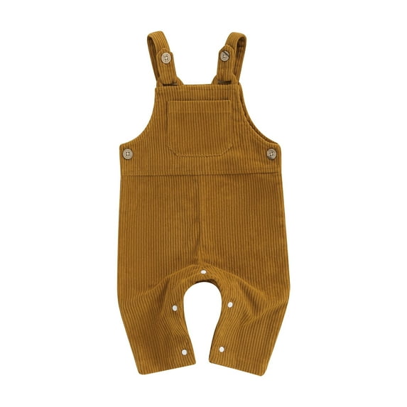 FEORJGP Toddler Boys Girls Summer One-piece Overalls 3M 6M 9M 12M 18M 24M Infant Baby Sleeveless Jumpsuits Solid Color Square Neck Corduroy Rompers Kirl Casual Simply Comfy Clothes for Daily