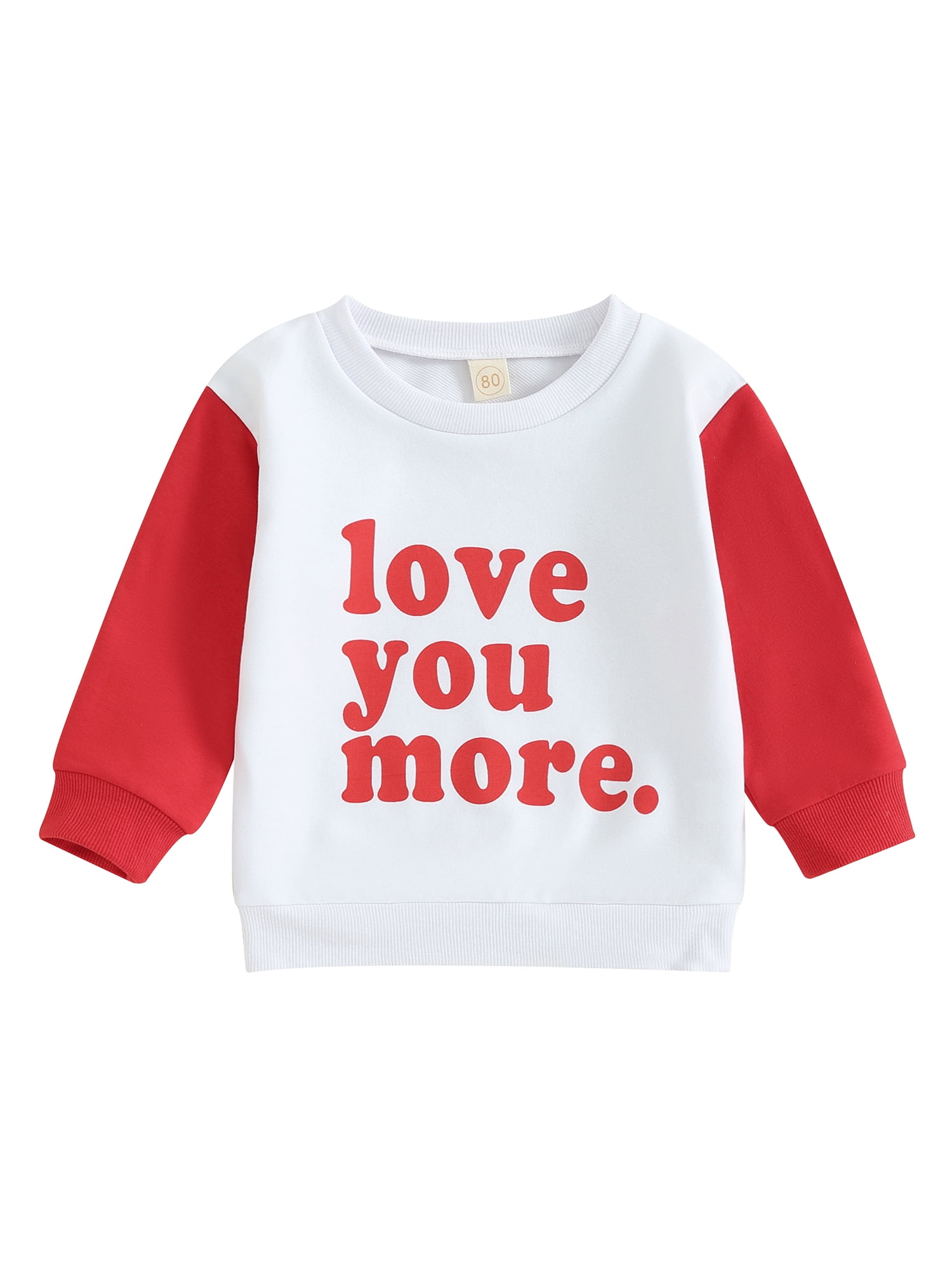 FEORJGP Toddler Valentine’s Day Sweatshirts Infant Boys Girls Classic