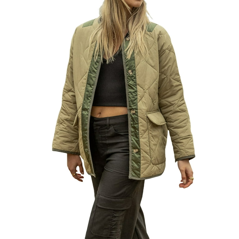 Loose Contrast Pocket Long Sleeve Cardigan Loose Contrast Pocket Long Sleeve Cardigan