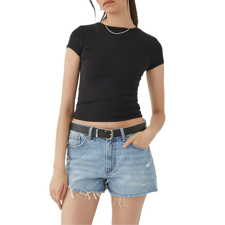 Short t shirts ladies sales