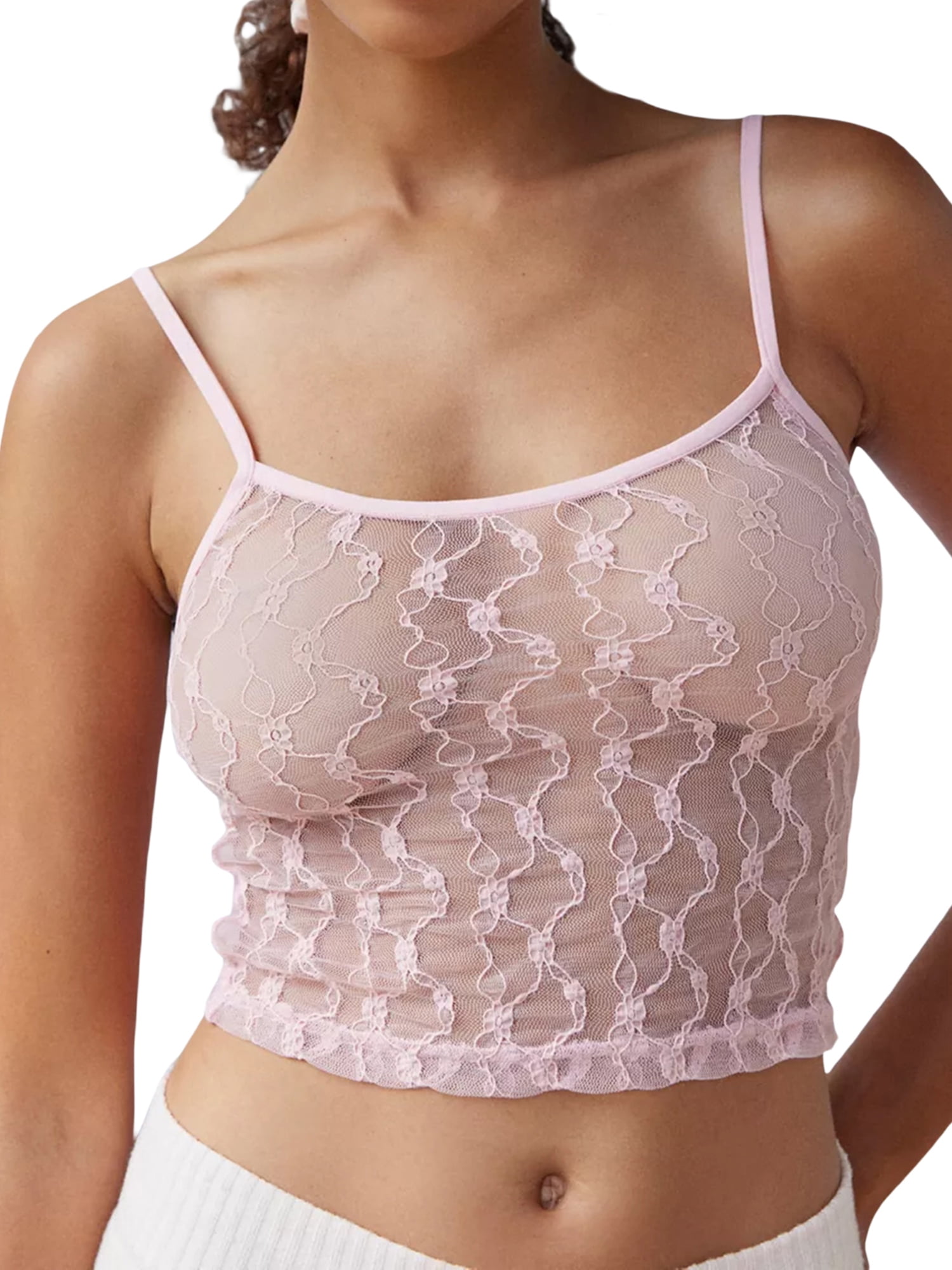 FEORJGP Women's Summer Sexy Camisole Sheer Mesh Cami Tops FEORJGP Women's Summer Sexy Camisole Sheer Mesh Cami Tops
