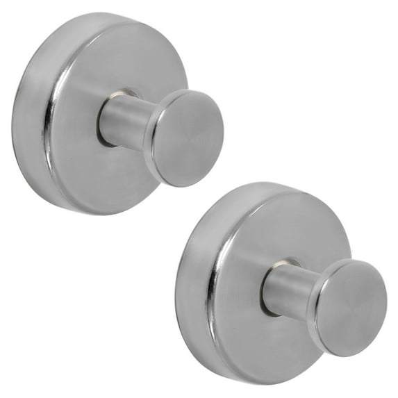 FEOYA Bathroom Hook Stainless Steel Hanging Robe Hook Metal Towel Hooks No Drill Wall Hanger Coat Suction Cup Hooks for Door Hotel Entrance Kitchen Clothes Closet Glossy Surface