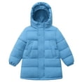 thumbnail image 1 of FEOYA Children's Winter Coat Girls Warm Coat Kids Hooded Jacket Heavy Coat Boys Long Jacket Thick Casual Outerwear for 11-12 Years, 1 of 7