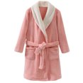thumbnail image 1 of FEOYA Kid Towel Bathrobe Children Robes Boys Soft Robes Girls Sleepwear Robes Unisex Fleece Bathrobe Pajamas nightgown for Spa Home Hotel Vacation 6-7 Years, 1 of 6