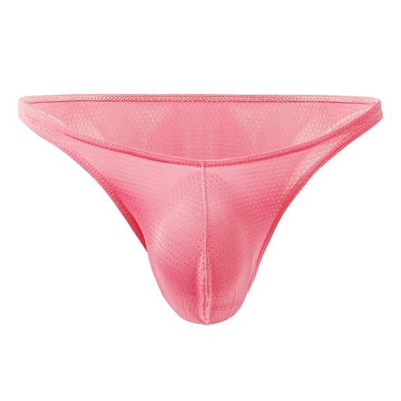 FEOYA Men's Soft Pouch Boxer Briefs, Pink
