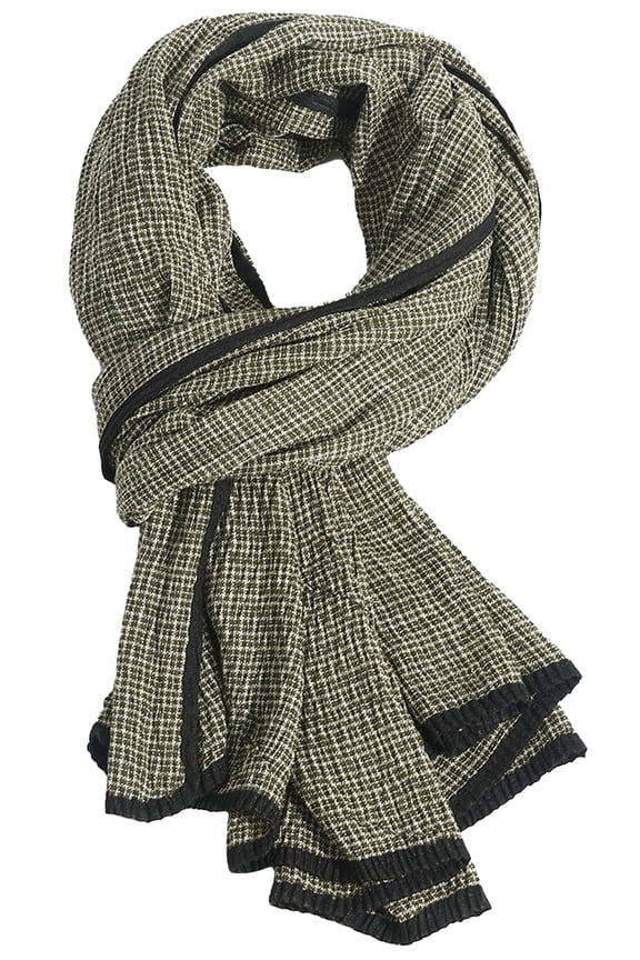 Men's Vintage Color Block Scarf Winter Warm Plaid Scarf Soft Luxurious Check Shawl 27.6x74.8 Inch for Outdoor Holiday Gift New Years Christmas