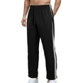 thumbnail image 1 of FEOYA Mens Casual Running Pants Athletic Straight Leg Sweatpants Open Bottom Joggers Drawstring Elastic Waist Trousers with Pockets for Training Jogging Active Workout L, 1 of 6