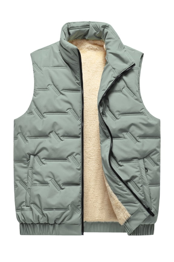 Mens Winter Gilets Fleece Waistcoat Windproof Sleeveless Jacket Warm Body Warmers Thermal Gilet Vest Outdoor Gilets Thick Outerwear for Fishing Photography Hiking Hunting XL