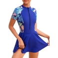 thumbnail image 1 of FEOYA Plus Size Swim Fashion 2XL | Zipper Front Athletic Swimsuit & Resort Wear with Skirted Design Outdoor Adventure Swimsuit, 1 of 6