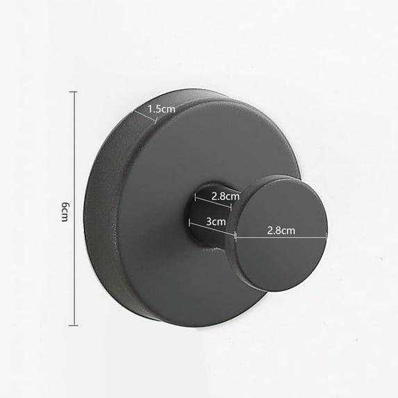 FEOYA Stainless Steel Hooks Hanging Towel Hooks Bathroom Wall Robe Hooks Metal Coat Hook No Drill Adhesive Hanger Suction Cup Hooks for Door Hotel Entrance Kitchen Clothes Closet Gray