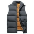 thumbnail image 1 of FEOYA Warm Gilet for Men Winter Waistcoat Windproof Sleeveless Jacket Thermal Body Warmer Fleece Lined Gilet Outdoor Vest with Pockets Outerwear Vest Stand Collar Padded for Fishing Hiking 2XL, 1 of 6