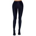 thumbnail image 1 of FEOYA Women Hold Up Stockings Shiny Tights Oil Glossy Leggings Wet Look Footed Pants Nightclub Pantyhose Black S, 1 of 7