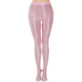 thumbnail image 1 of FEOYA Women Oil Shiny Pantyhose Glossy Leggings Stockings Wet Look Pants Hold Up Stockings Pink L, 1 of 7