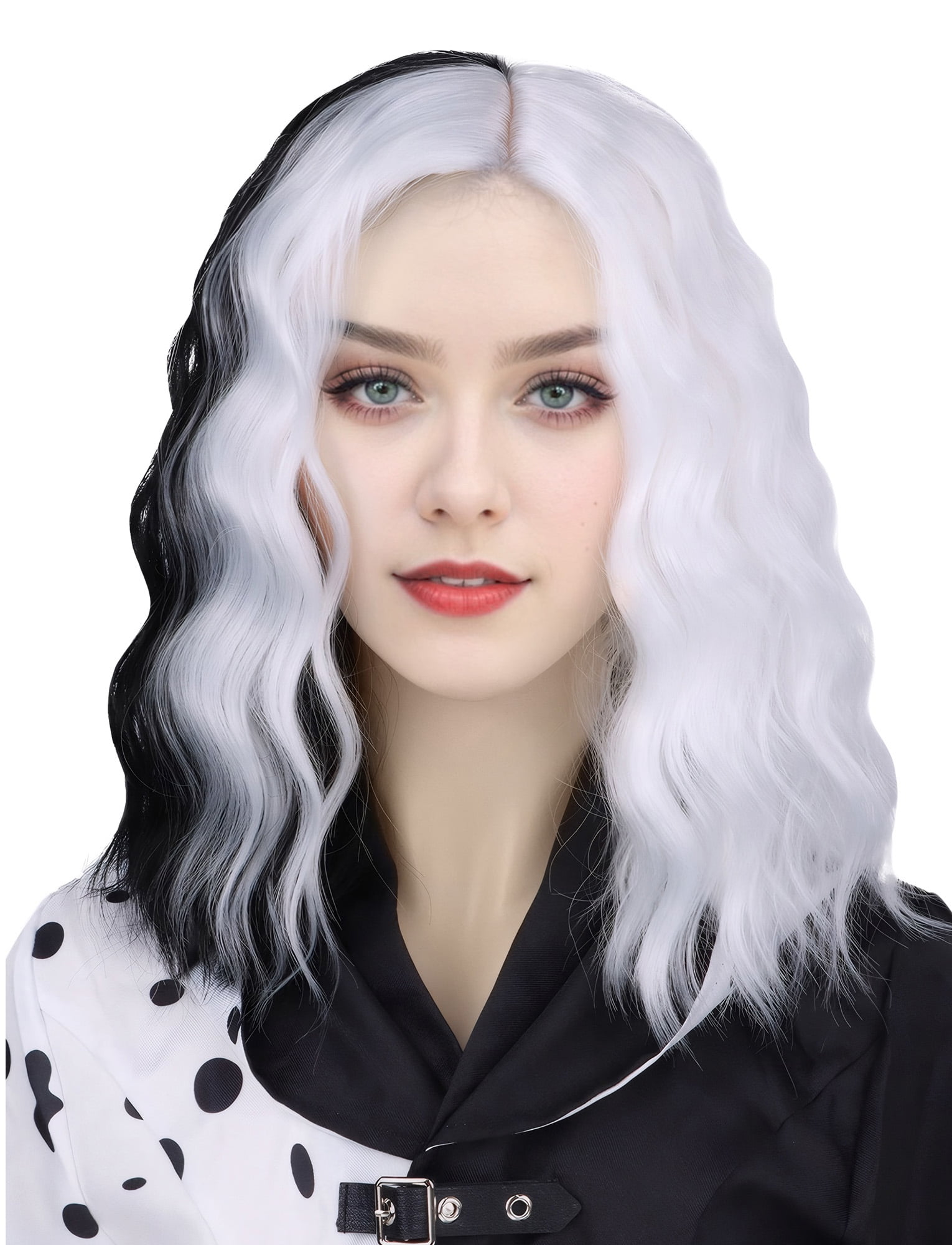 New Short Black & White Ombre Curly Wig Amazon.com : AIDUSA Short Loose Curly Wigs for Black Women  main image 2