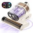 thumbnail image 1 of FEPPO Mattress Vacuum Cleaner, 16KPa Bed Vacuum Handheld with UV-C Light, 40,000 BPM High-Frequency Tapping, 140°F Hot Air, HEPA Filter for Mattress Sofa Crib (White), 1 of 9